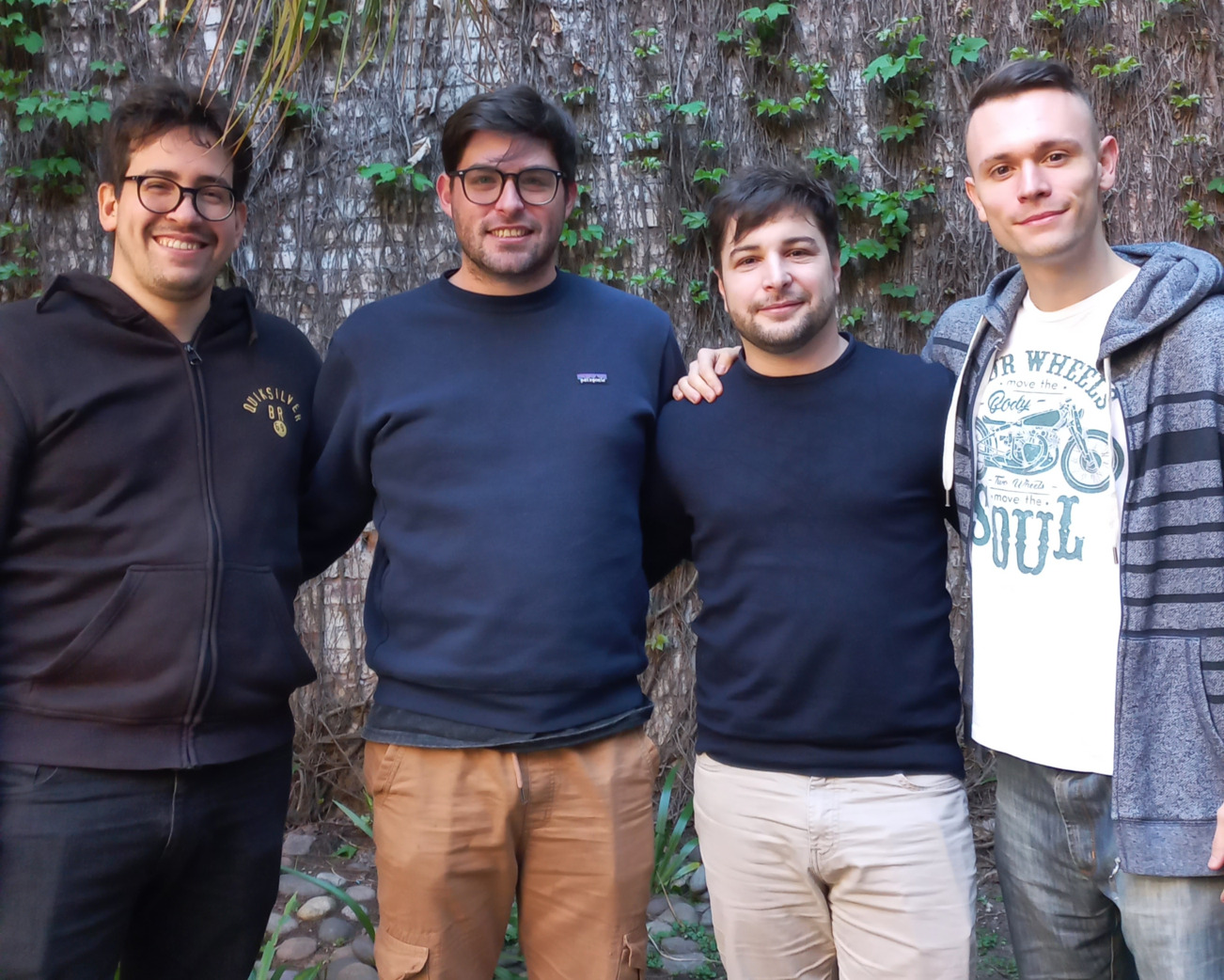 Los 4 socios de la empresa Pucara